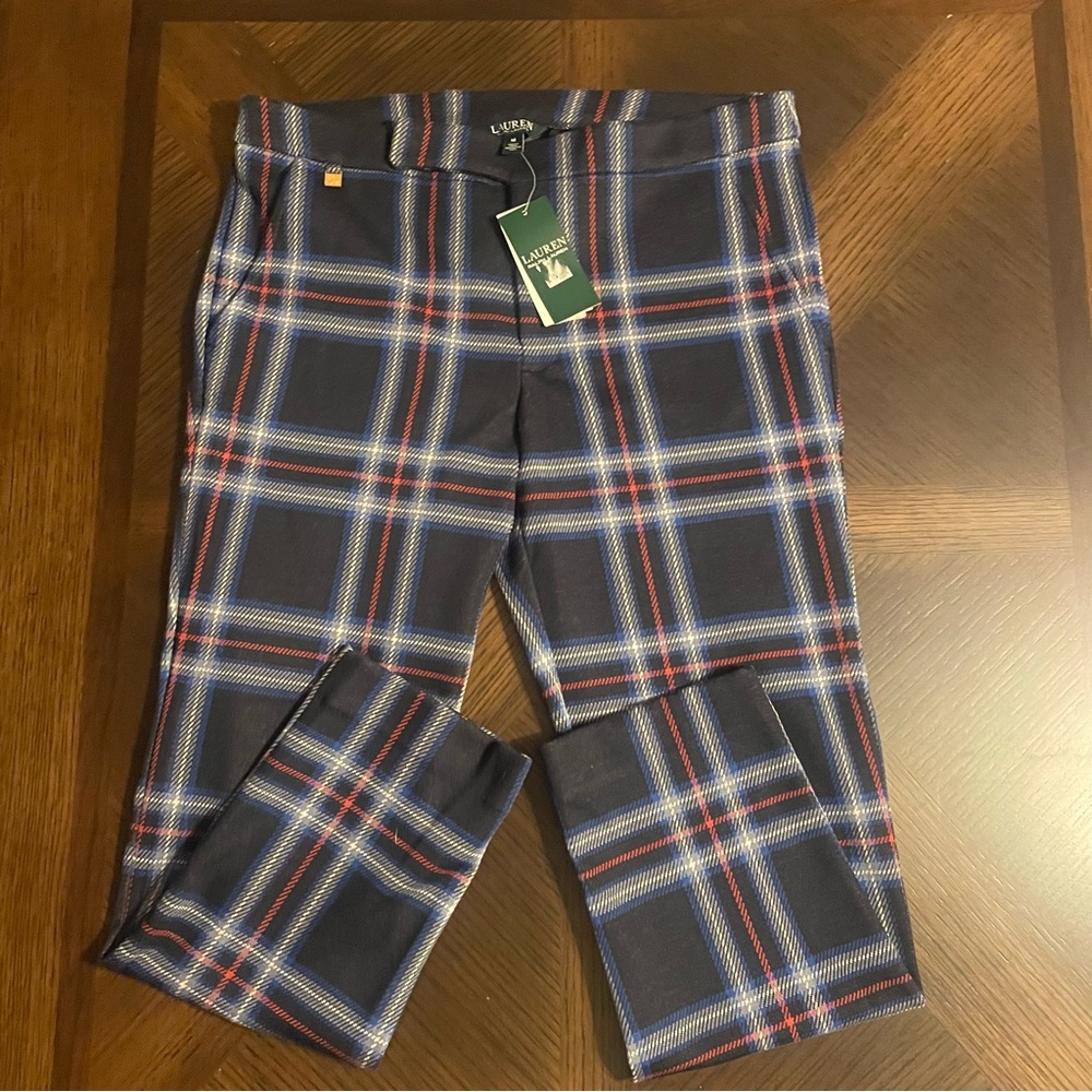 Ralph Lauren Blue and Red Dress Pants